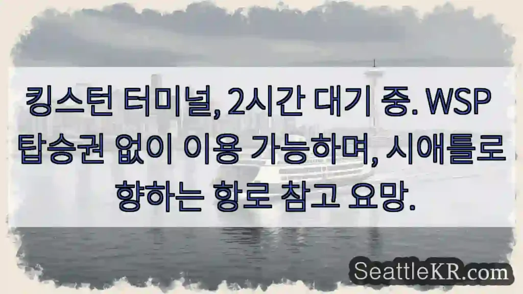 킹스턴 터미널, 대기 중