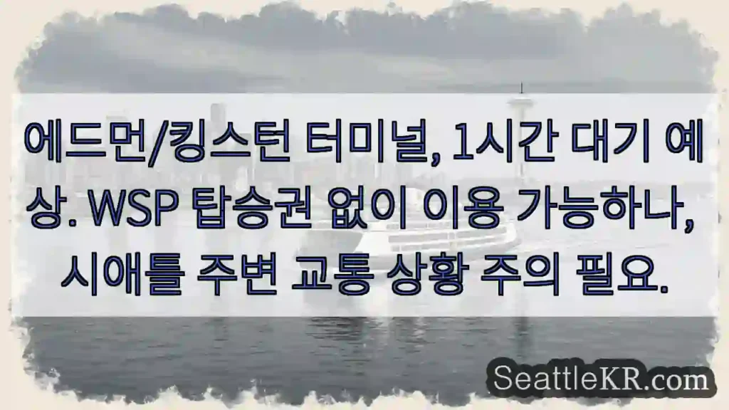1시간 대기, WSP 없어도 이용 가능