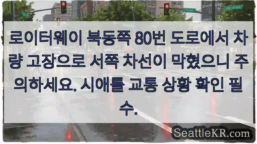북동 80번 도로, 차량 고장 주의!