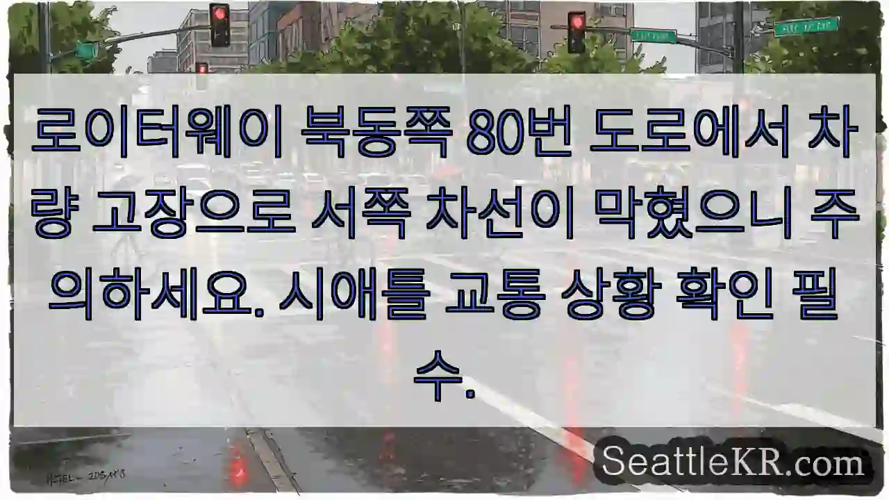 북동 80번 도로, 차량 고장 주의!