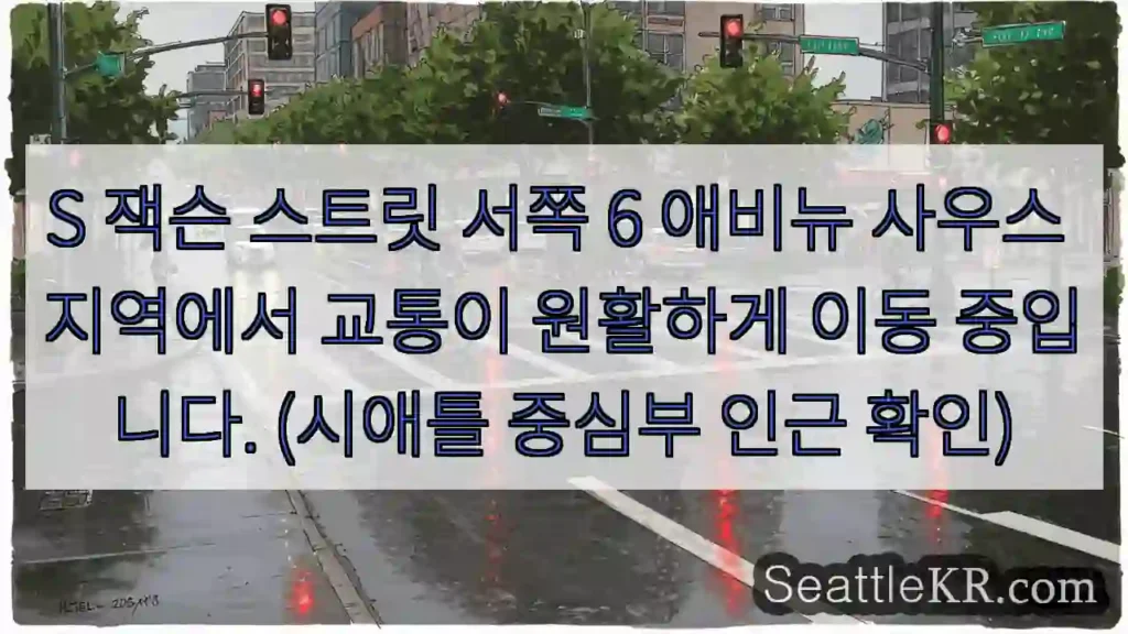 교통 원활, S 잭슨 스트릿 서쪽 6 애비뉴