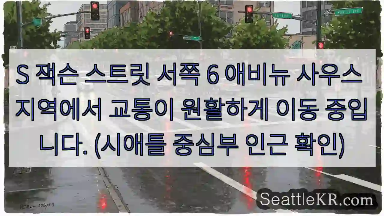 교통 원활, S 잭슨 스트릿 서쪽 6 애비뉴