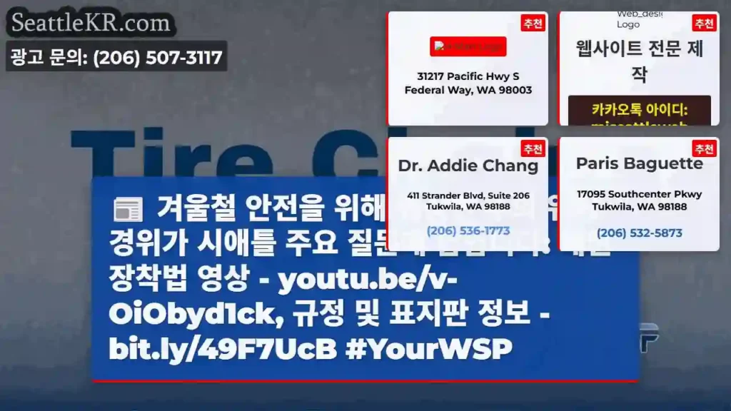 체인 올바르게 장착하세요! #WSPWinterSafety