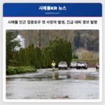 시애틀 인근 집중호우로 첫 사망자 발생 침수 피해 확산 경보