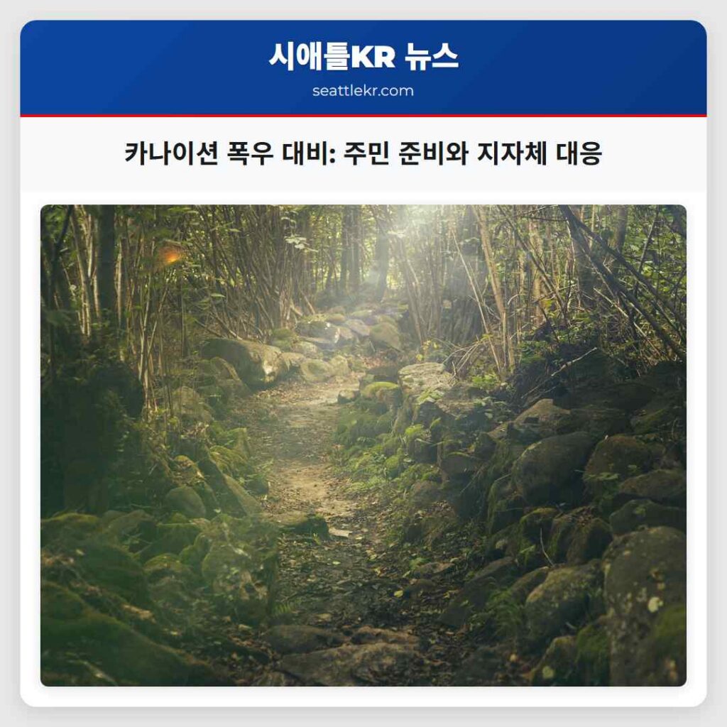 카나이션 폭우 대비: 주민 준비와 지자체 대응