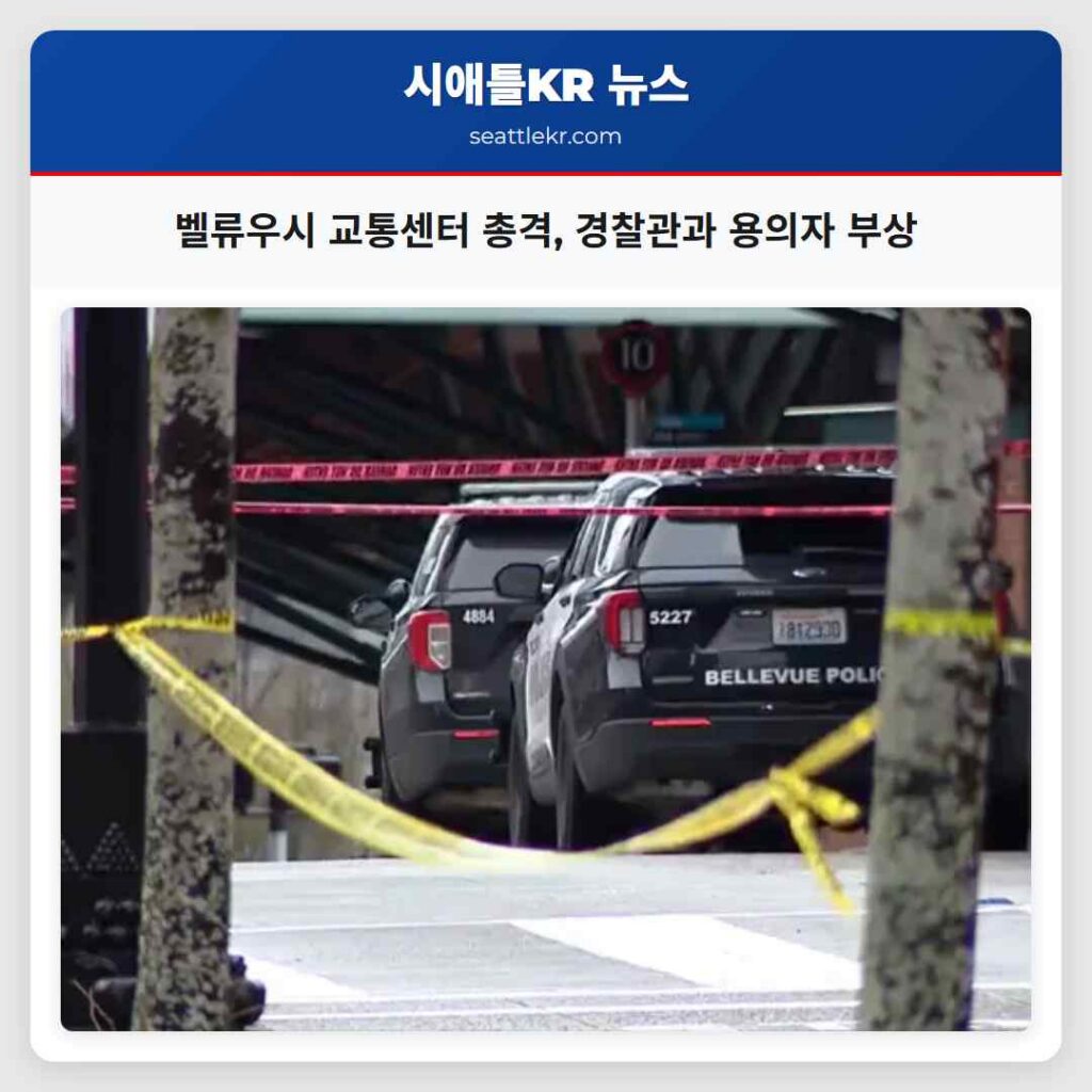 벨류우시 교통센터 총격, 경찰관과 용의자 부상