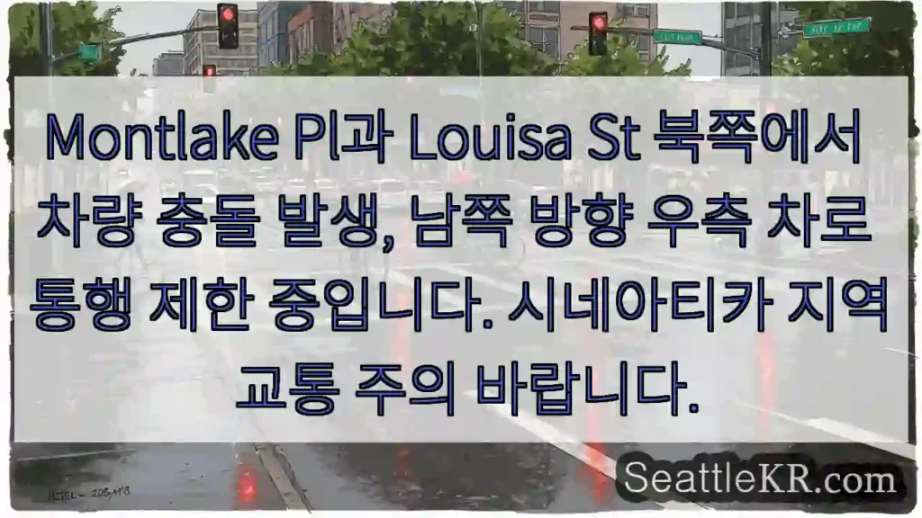 충돌! 북행 우측 통행 제한