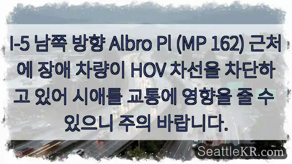 알브로 플 차선 차단 주의!