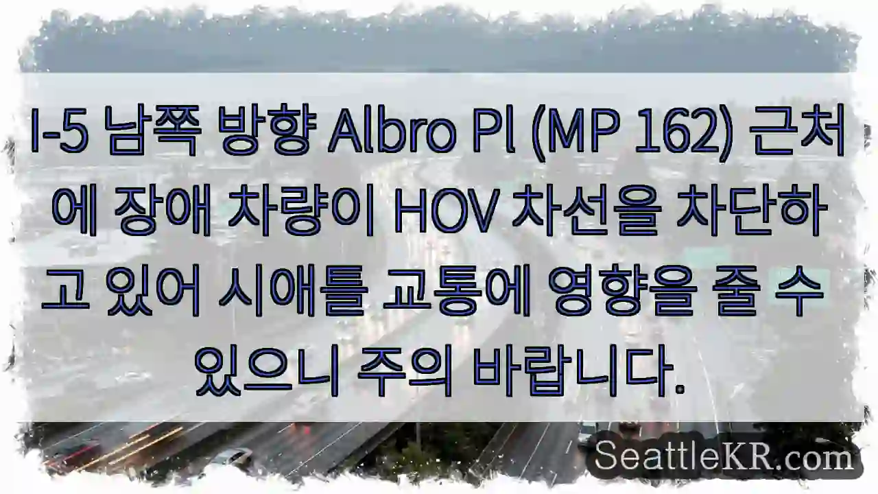 알브로 플 차선 차단 주의!