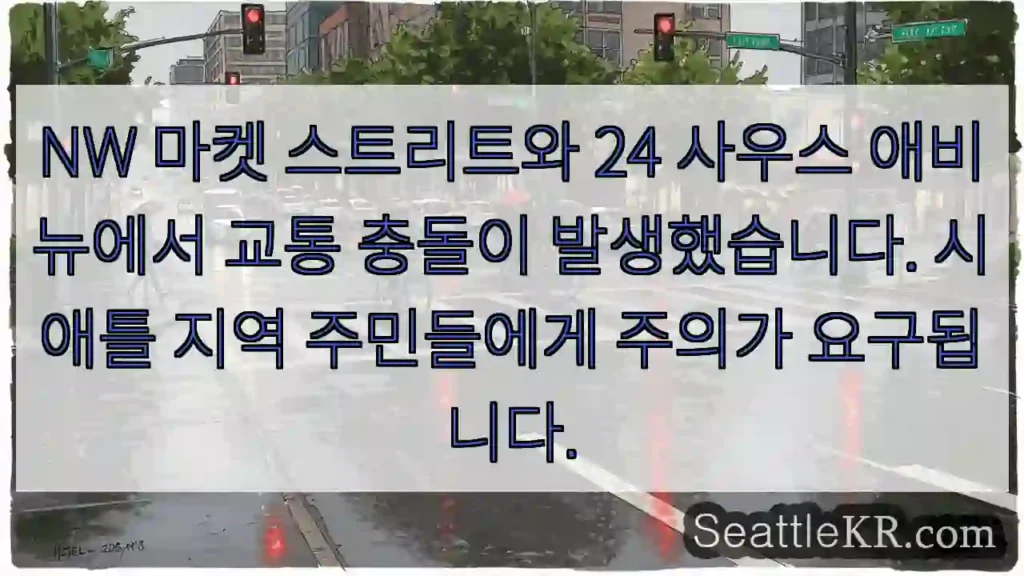 교통충돌! 주의필요