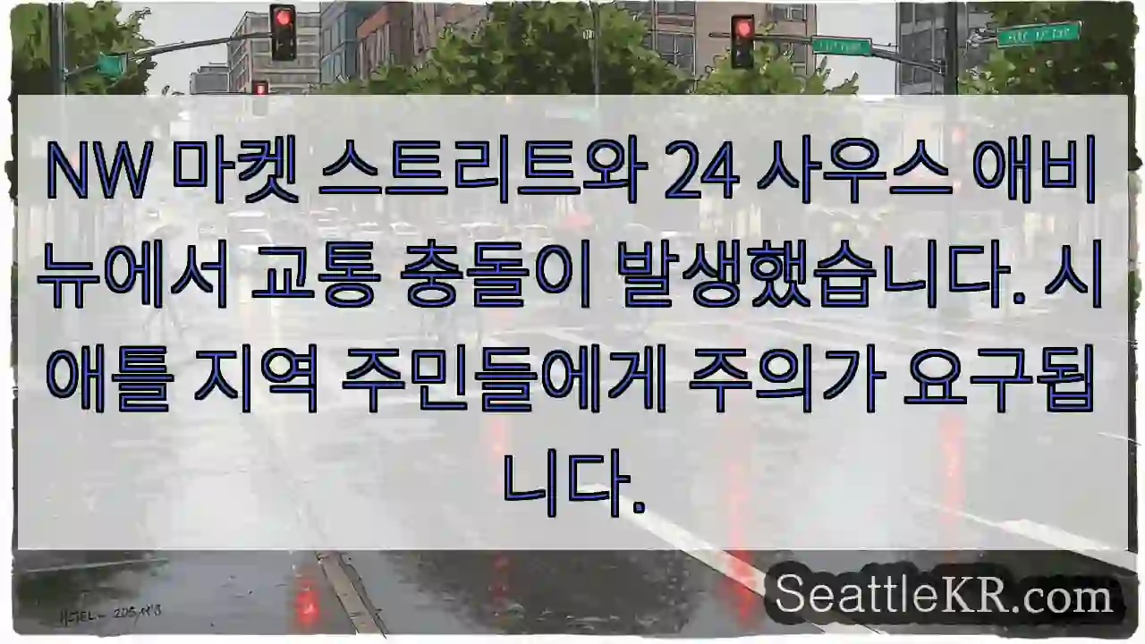 교통충돌! 주의필요