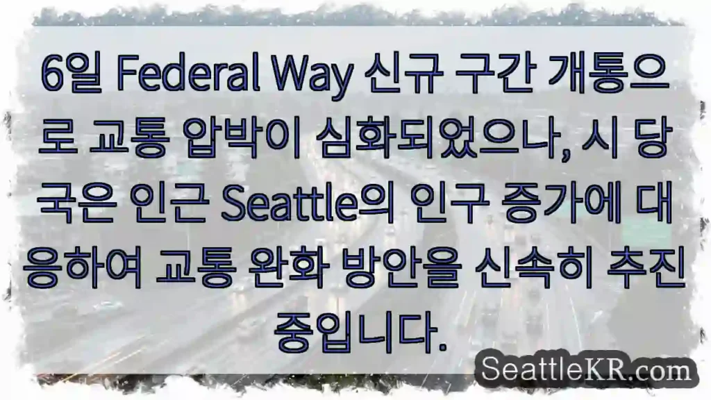 교통압박 심화, 완화책 추진 중