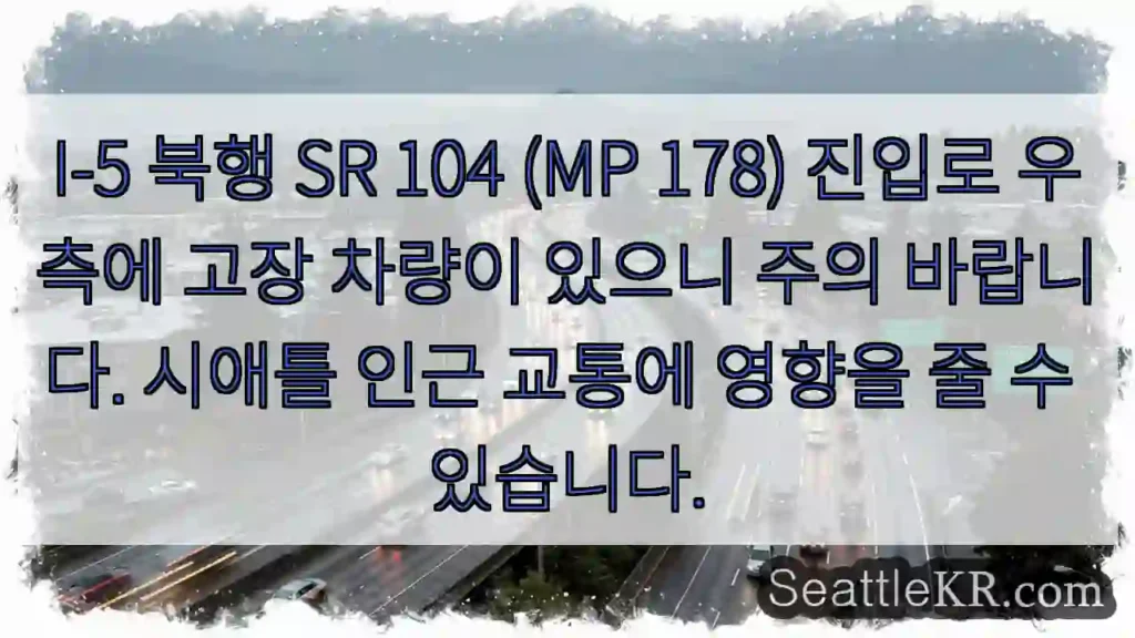 차량 고장 주의! (SR 104)