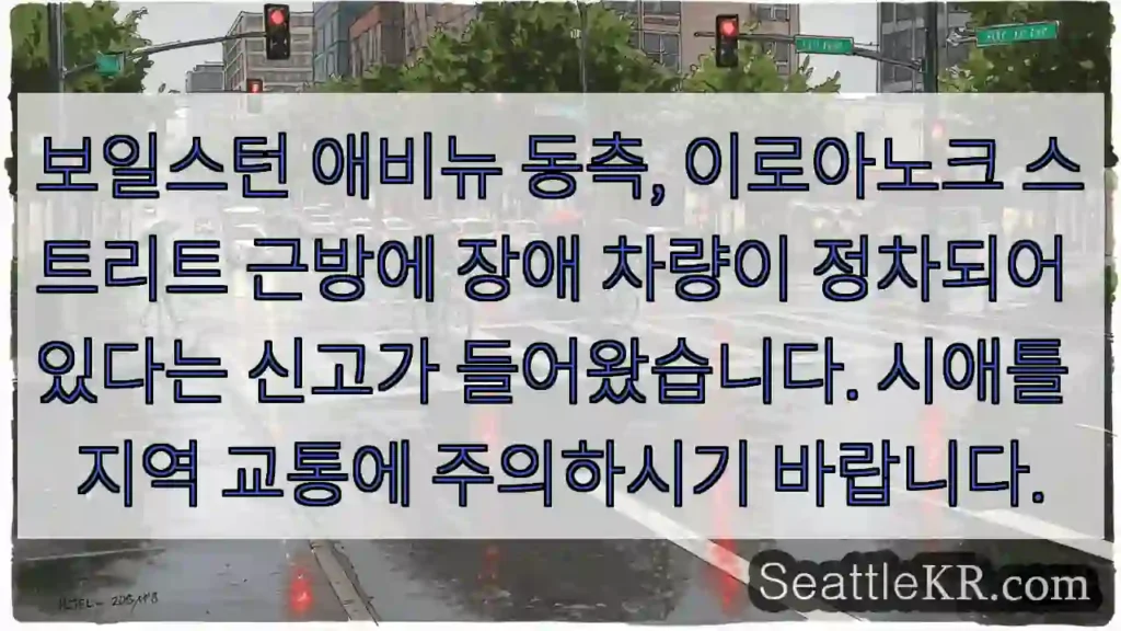 장애 차량, 이로아노크! 주의 필요