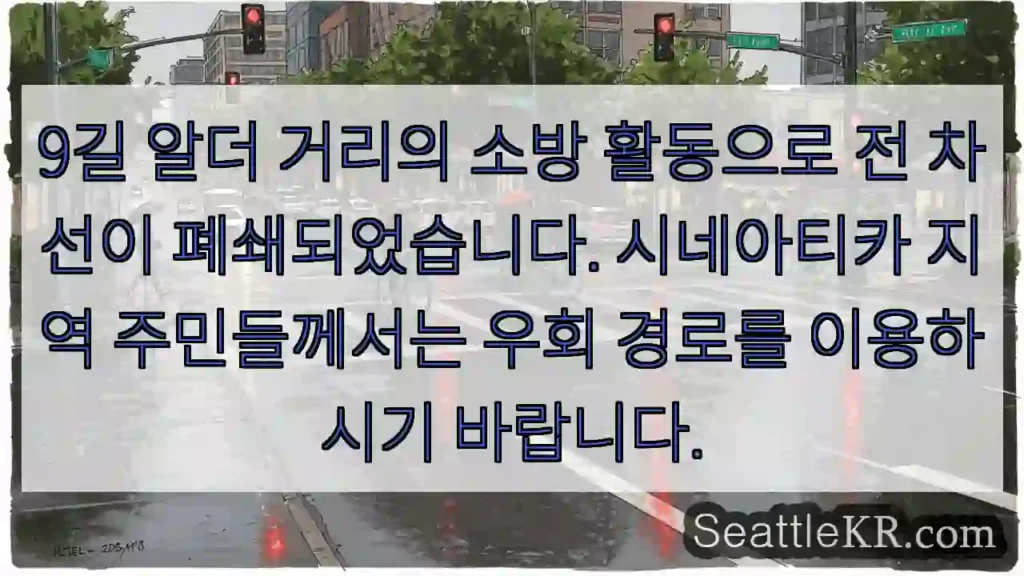 9길 폐쇄! 우회 필수