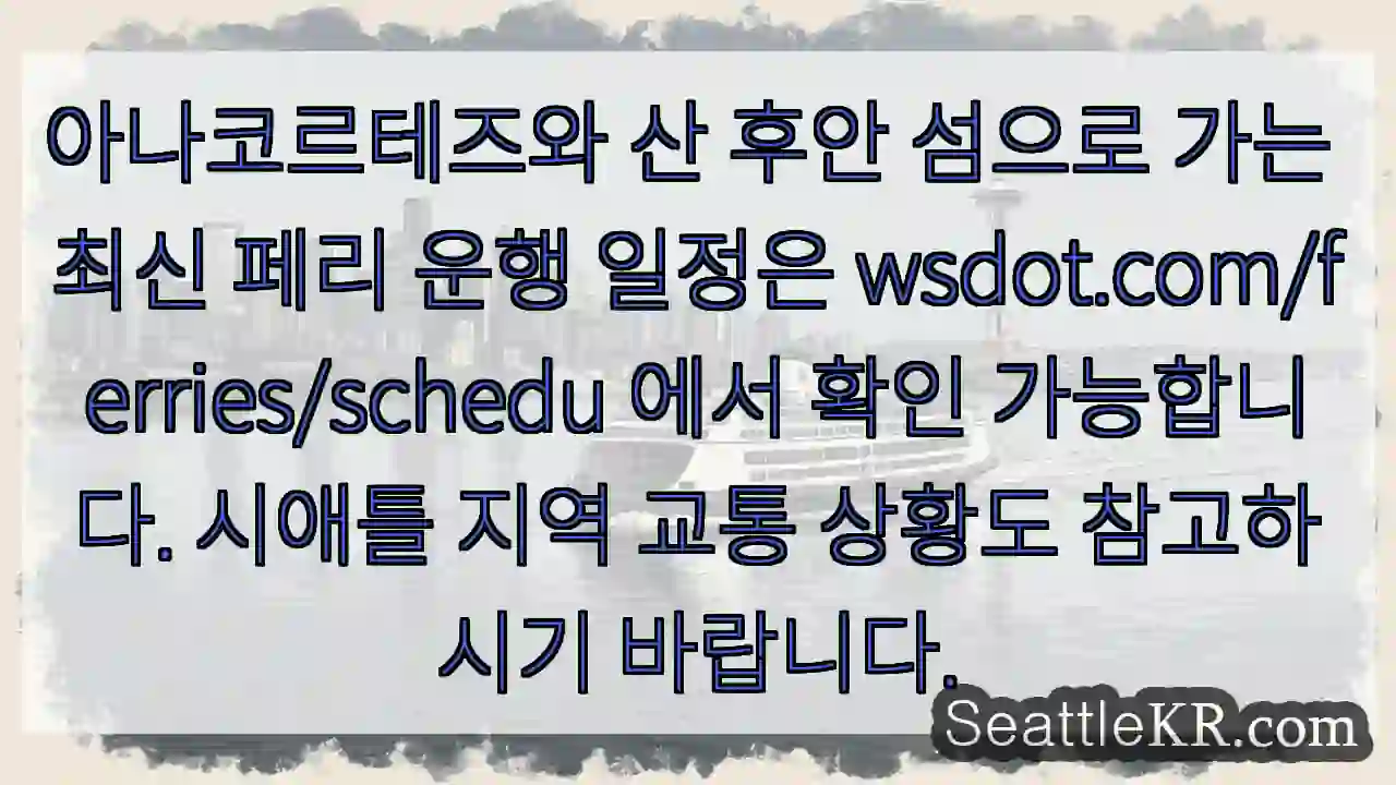 아나코르테즈 페리 시간 확인!