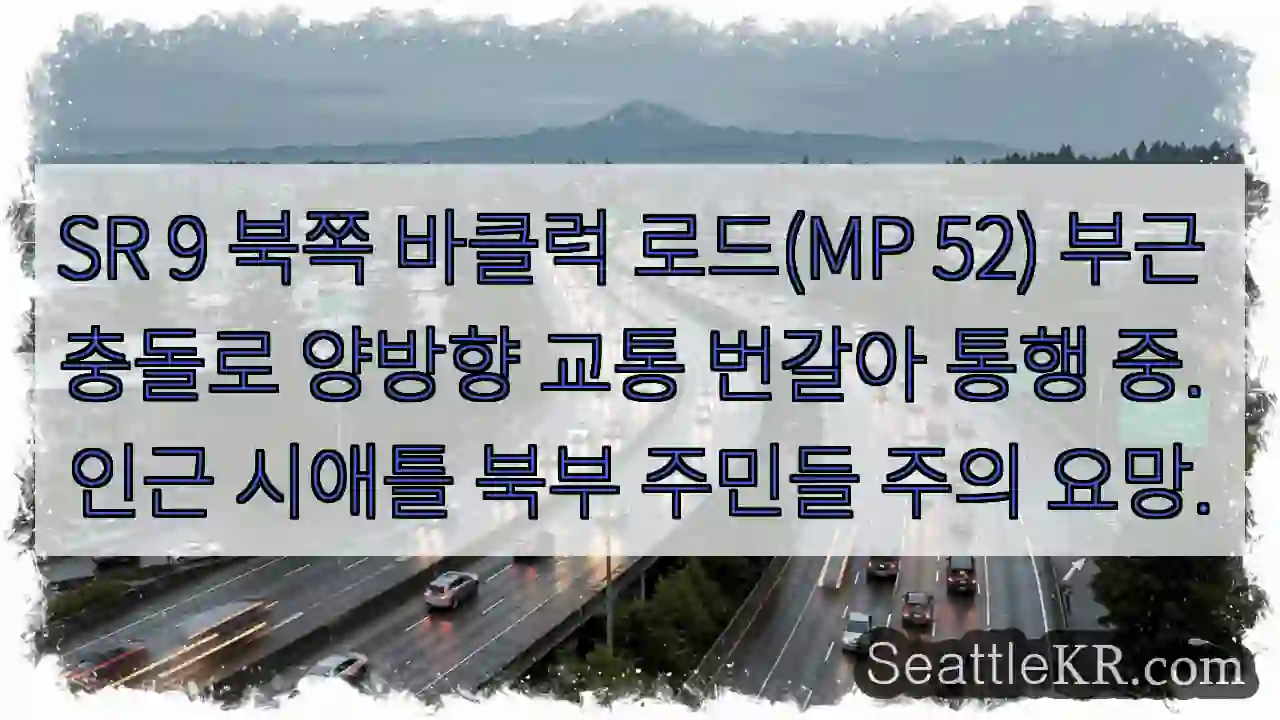 충돌! 양방향 통행 주의