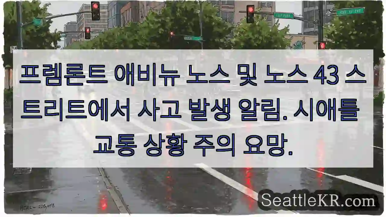 사고! 프렘론트 애비뉴 & 43 스트리트 주의