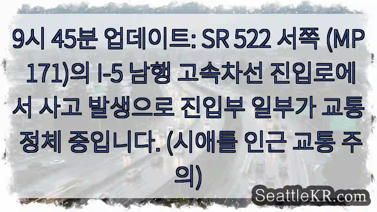 사고! 진입부 정체