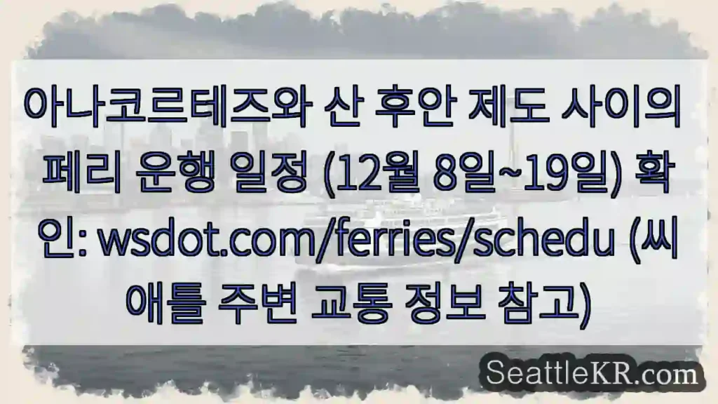 아나코르테즈→산 후안 페리 (12/8~19)