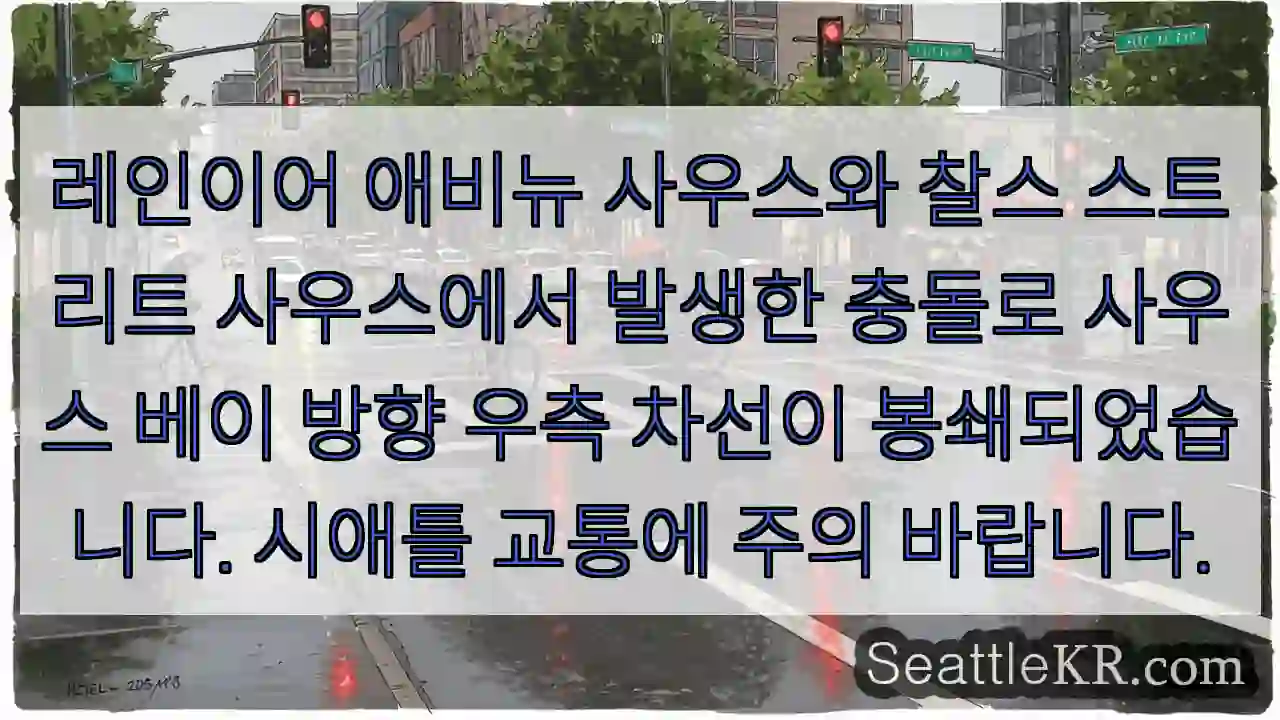 충돌! 차선 봉쇄 주의