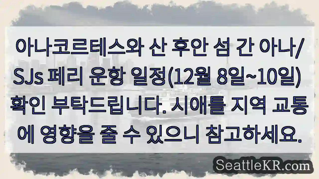 아나코르테스-산산후안 페리 12/8~10