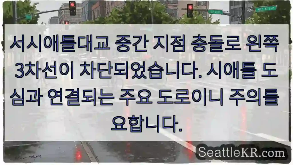 3차선 막힘! 주의!