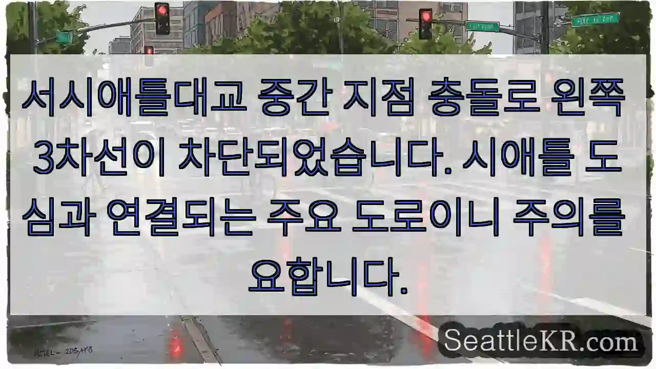 3차선 막힘! 주의!