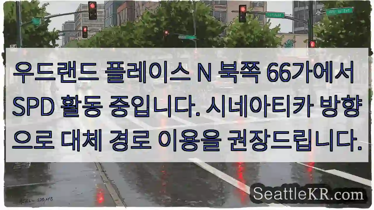 우드랜드 N66, SPD 활동 중 - 시네아티카 우회 권장