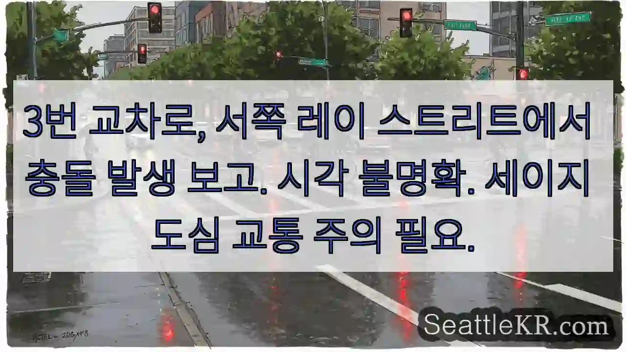 3번교차로 충돌! 주의