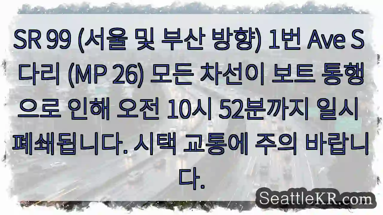 다리 통행 중지 (보트)