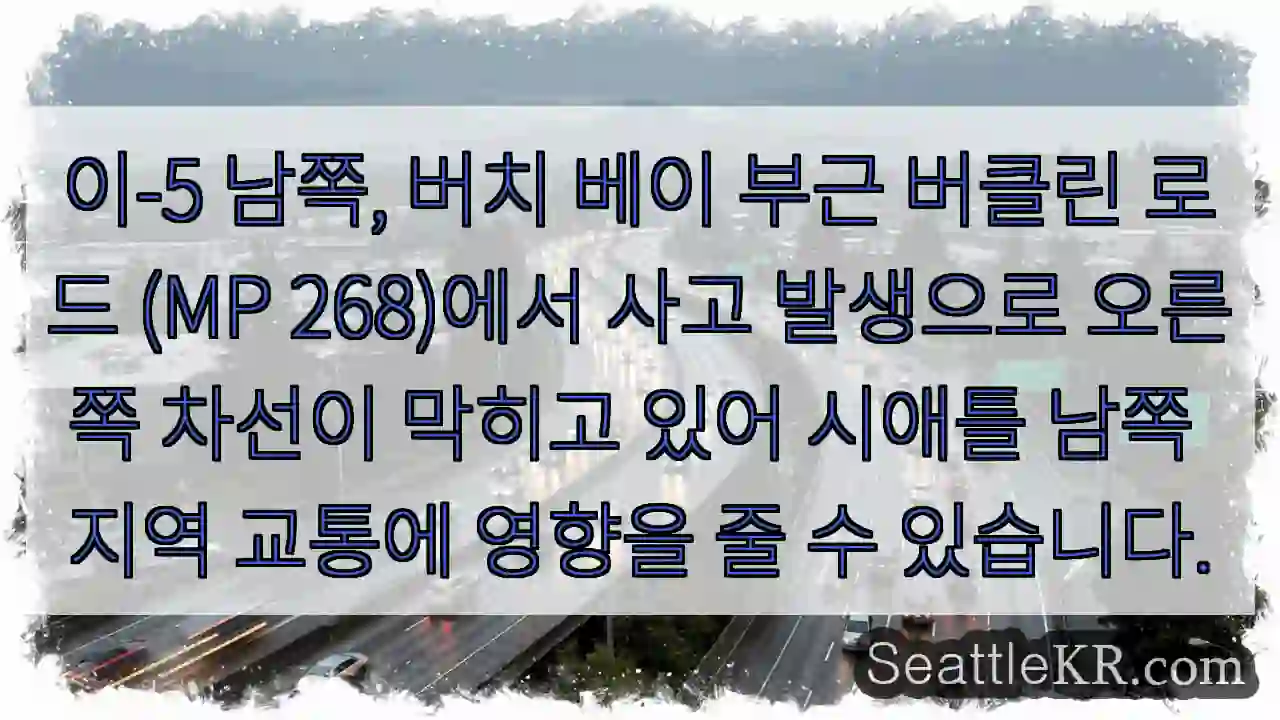 사고! 버ч린 로드 막히다