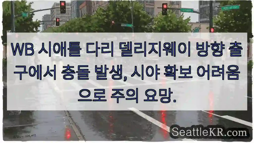 주의! 시야 나쁨, 조심하세요
