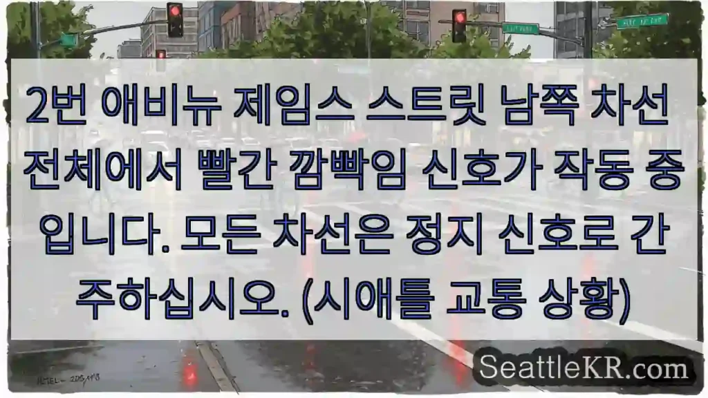 빨강 깜빡! 정지