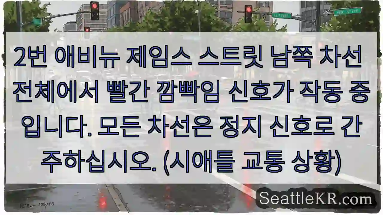 빨강 깜빡! 정지