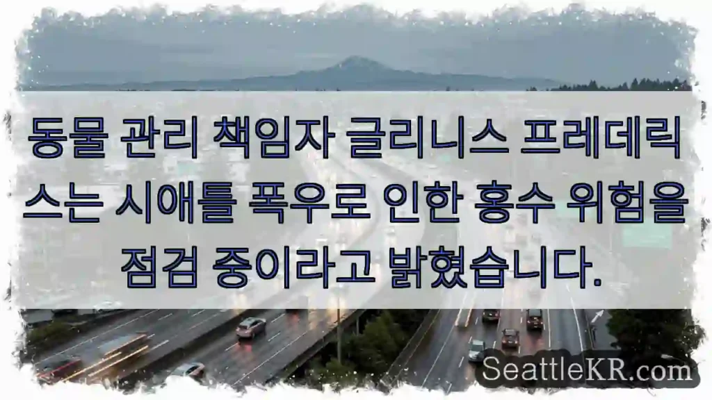 시애틀 교통뉴스 5 글리니스: 홍수 위험 점검 중