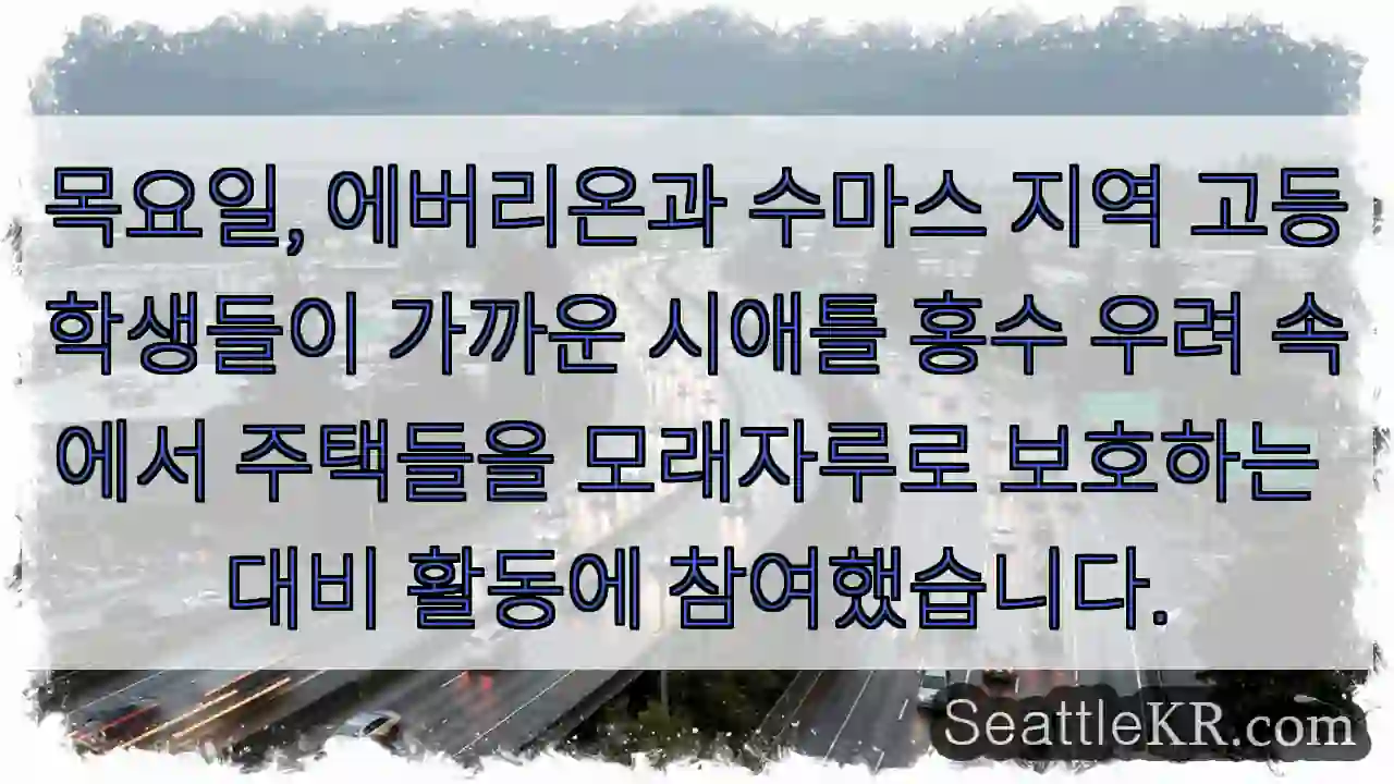 홍수 대비, 모래주머니로 집 보호