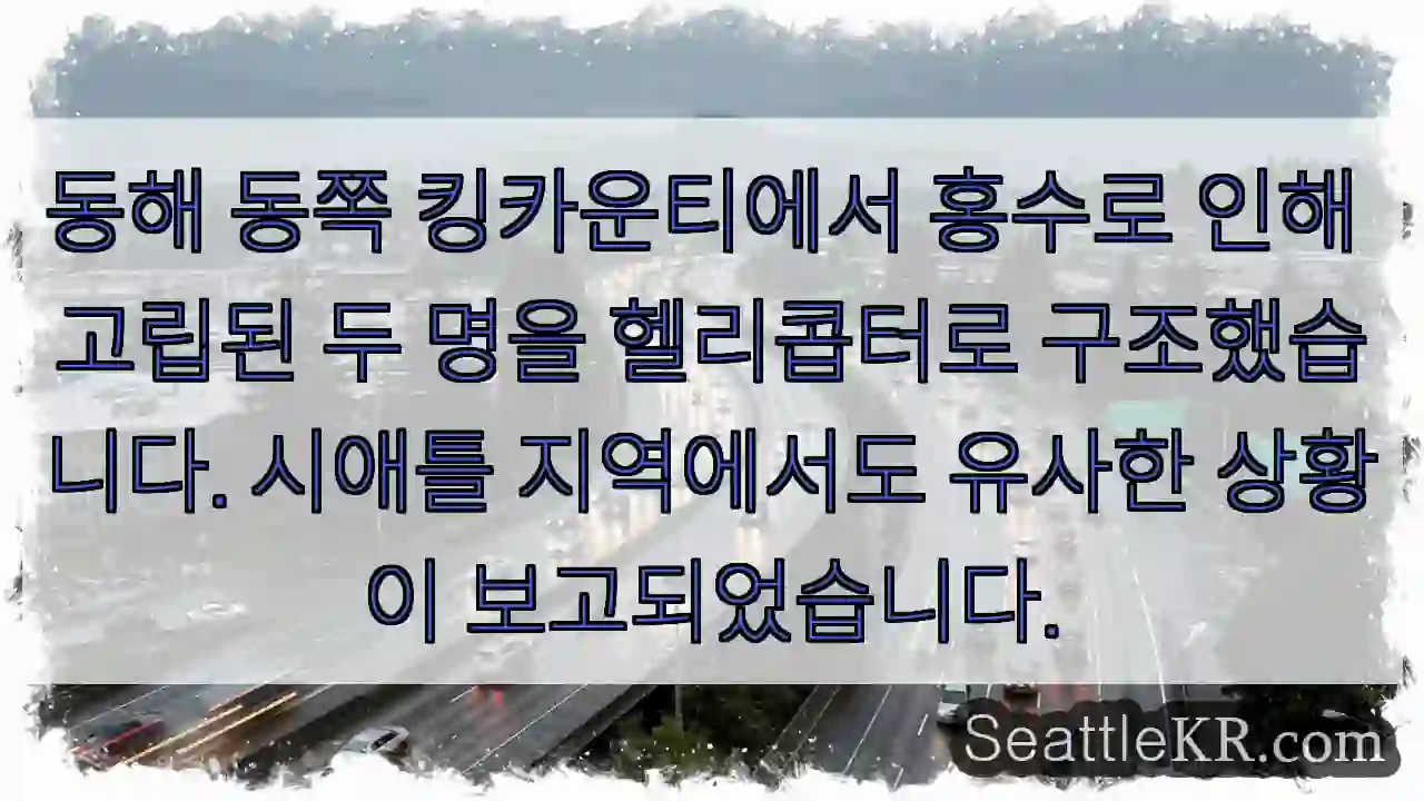 헬리콥터로 고립자 구조