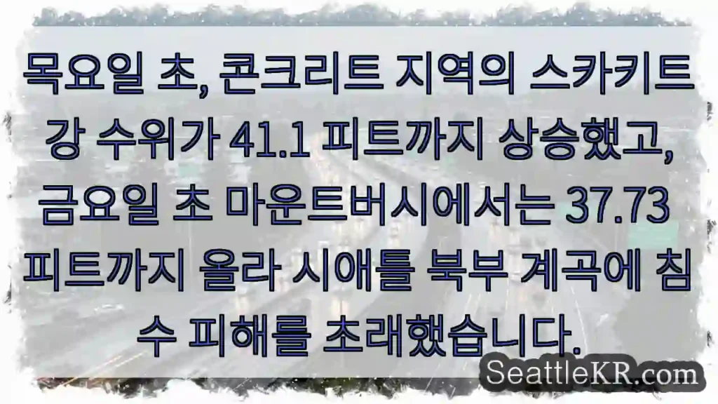 수위 상승! 주의 필요