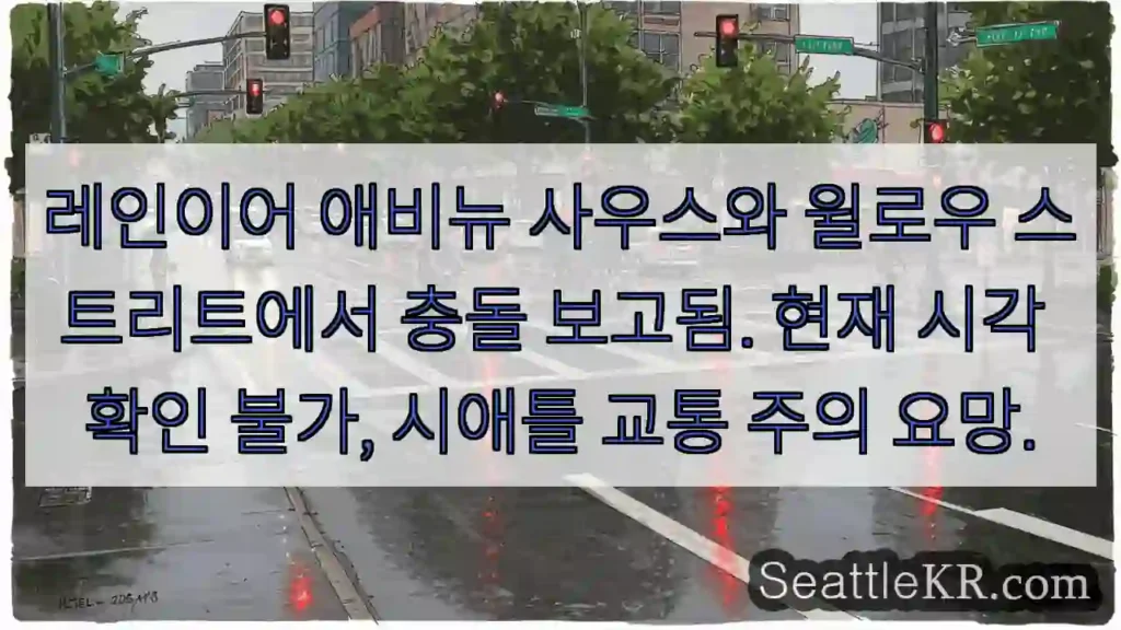 시애틀 교통뉴스 11 충돌! 레인어 애비뉴 사우스 & 윌로우 스트리트