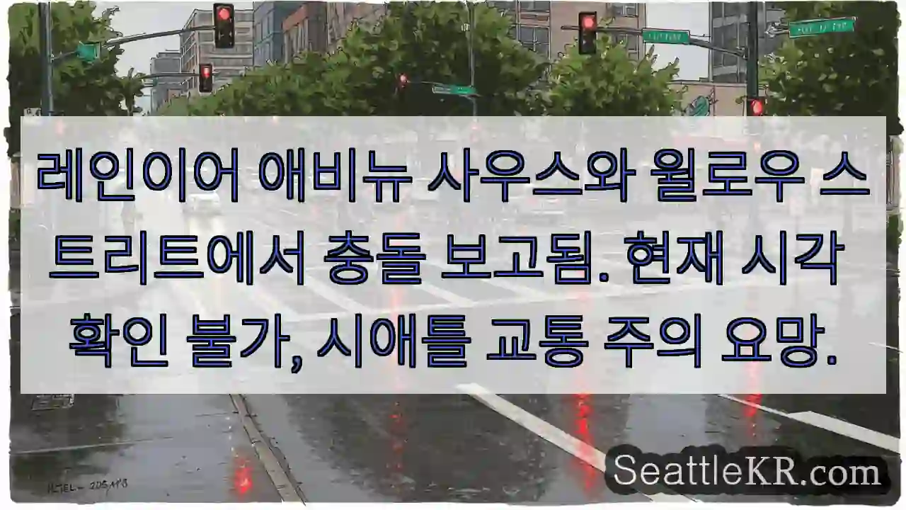 시애틀 교통뉴스 12 충돌! 레인어 애비뉴 사우스 & 윌로우 스트리트