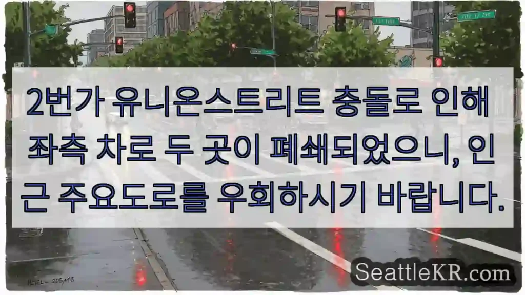 2번가 폐쇄! 우회 권장