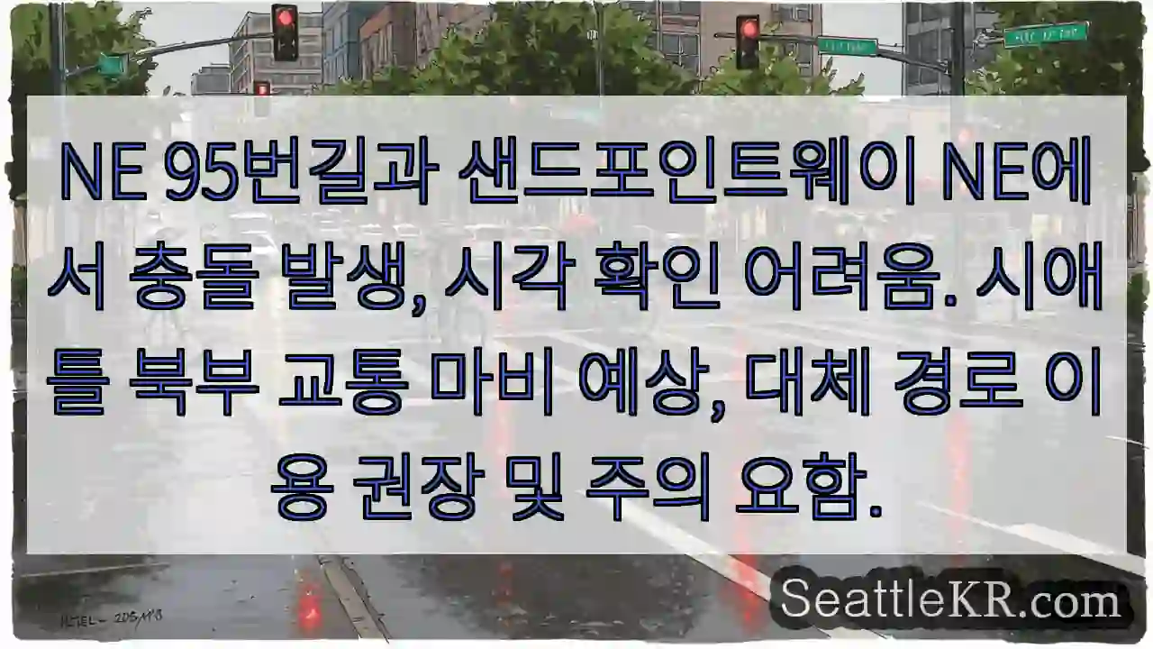 충돌! NE 95번길 접근 주의