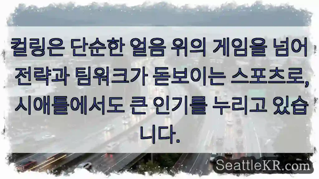 시애틀 교통뉴스 3 컬링: 전략과 팀워크의 얼음 위