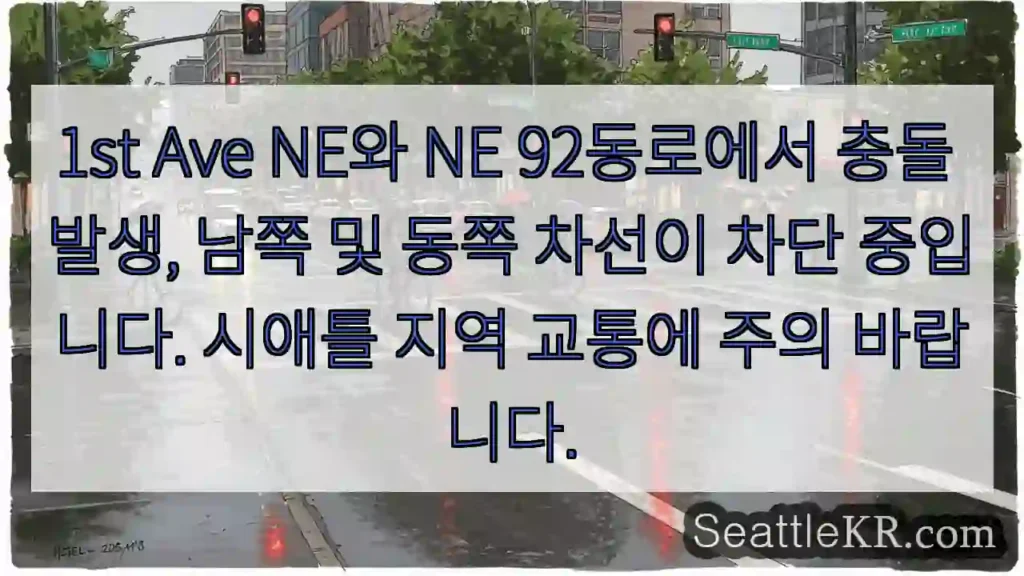 충돌! 차선 차단