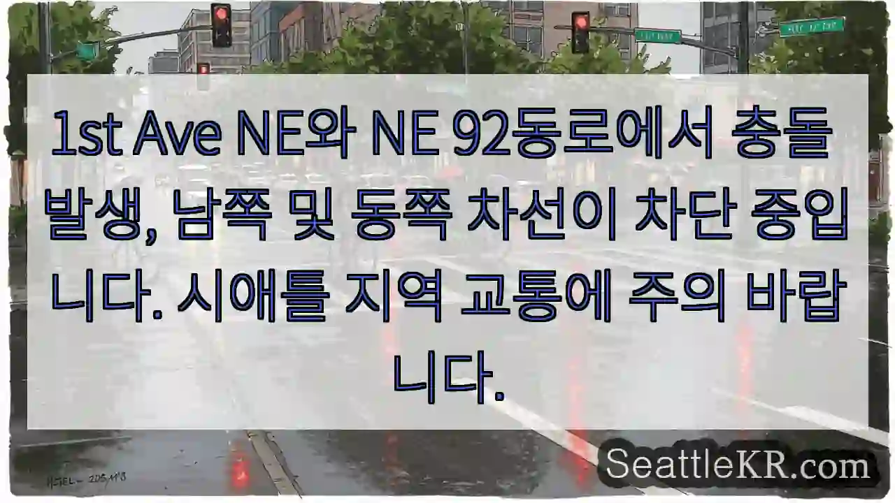 충돌! 차선 차단