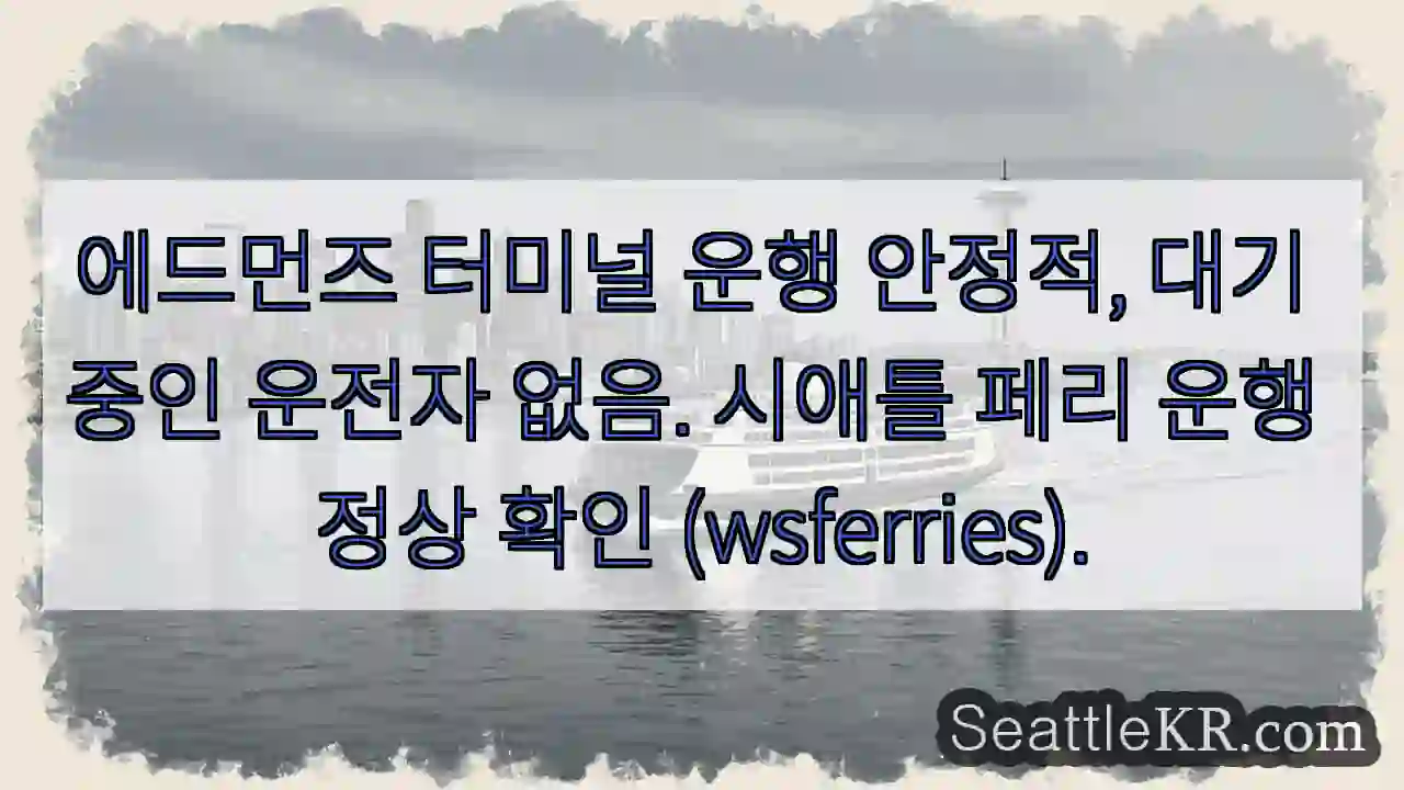 운행 안정적, 대기 없음