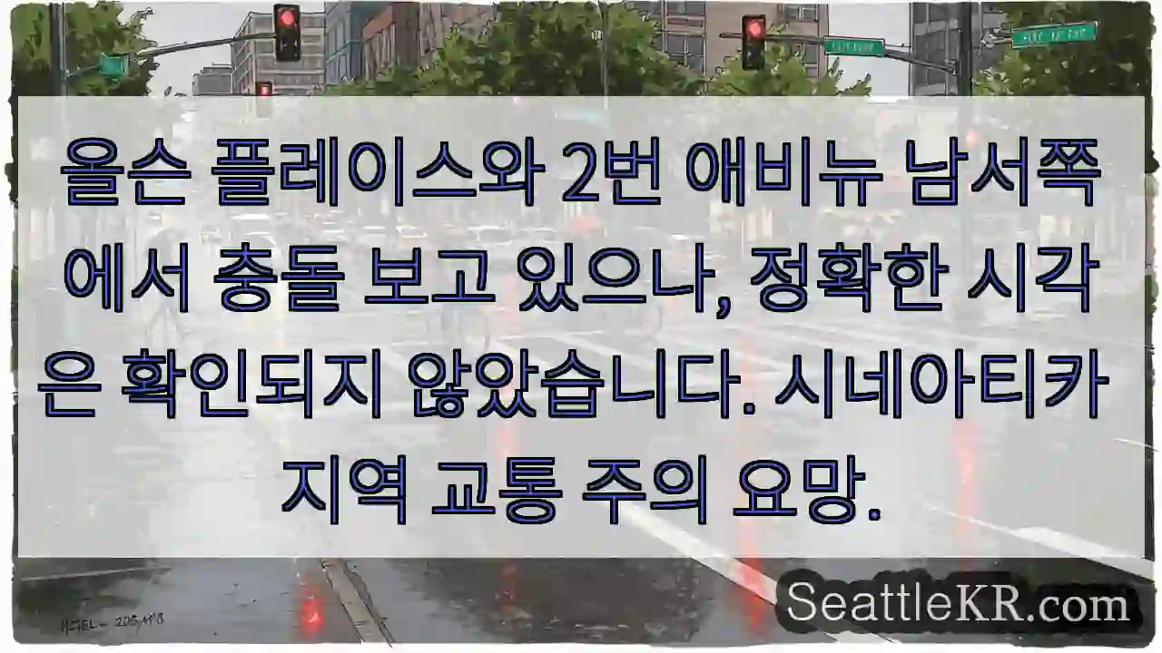 충돌 발생! 올슨 플레이스, 2번 애비뉴