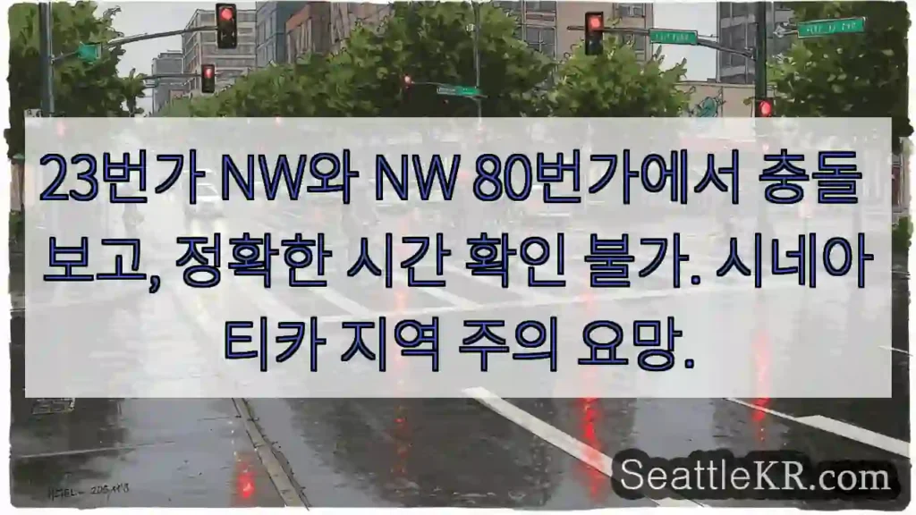 충돌! 23번가 NW & 80번가 NW 주의