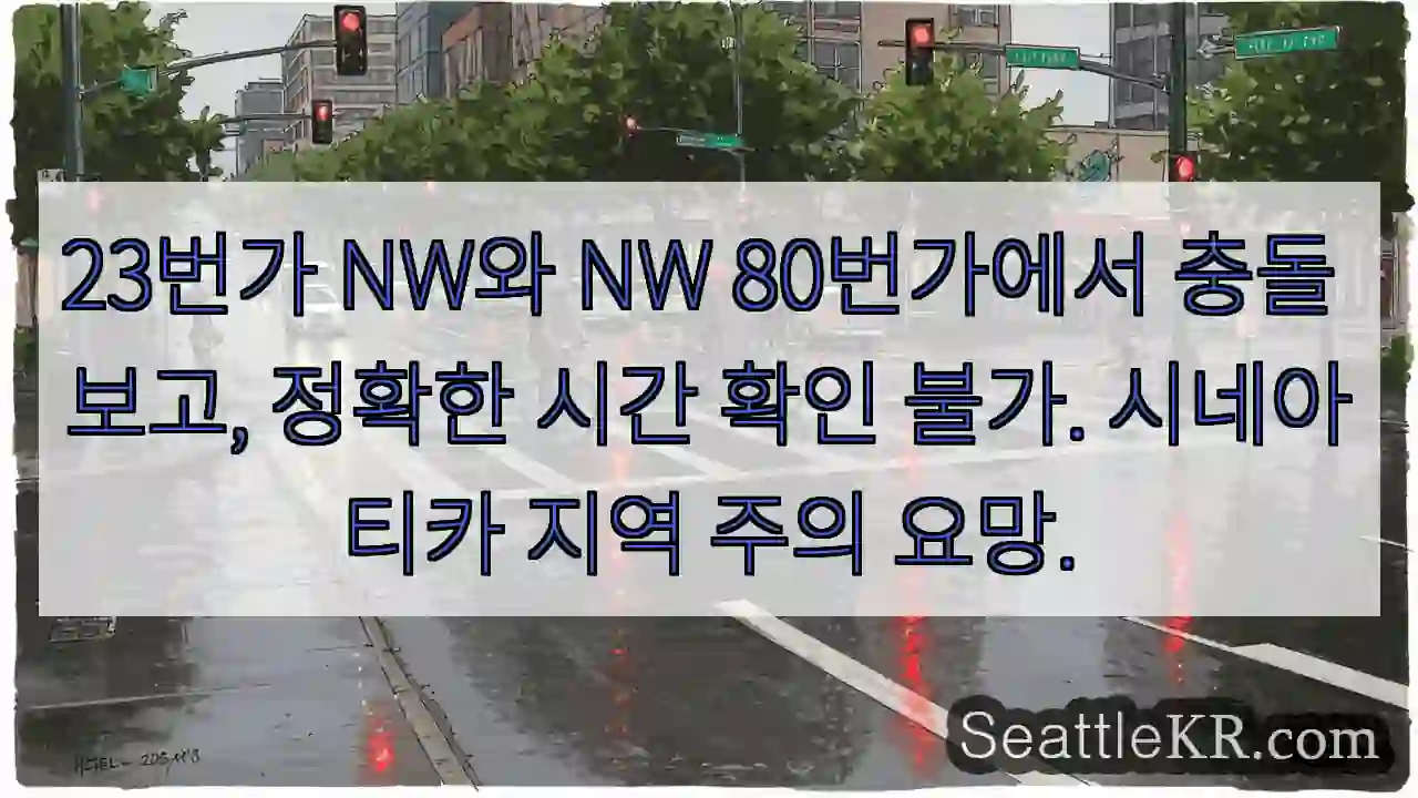 충돌! 23번가 NW & 80번가 NW 주의